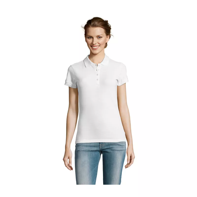 Koszulka polo damska piqué 210 g/m² Sol's PEOPLE - Bialy (S11310-WH)
