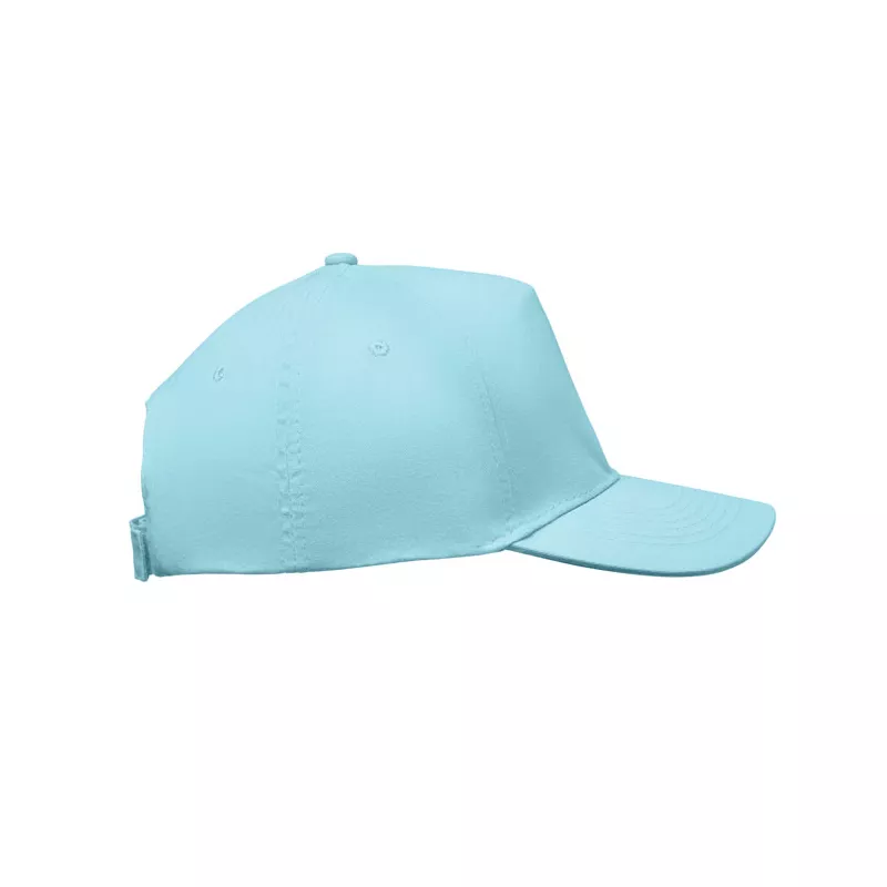 Czapka z daszkiem 5-panelowa z bawełny 180 g/m² SUNNY - Baby Blue (MO2345-66)