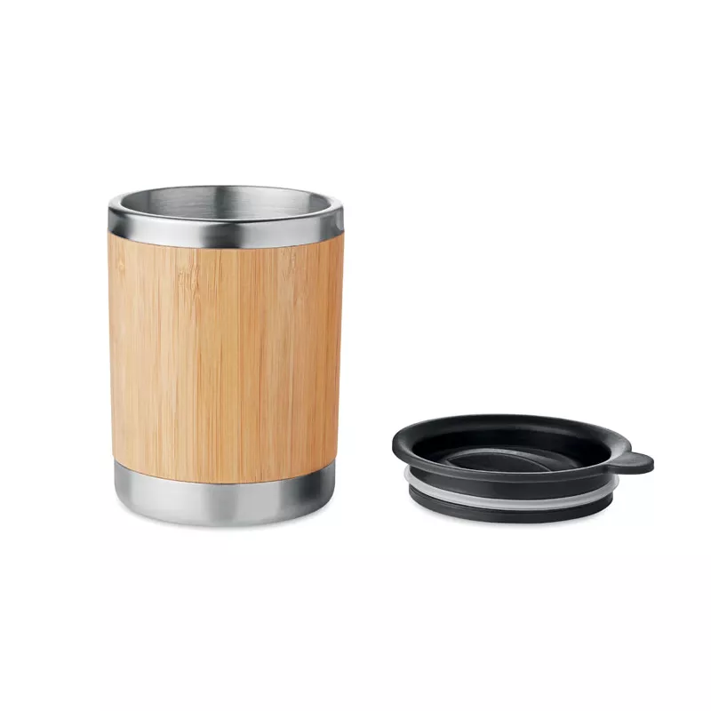 Kubek termiczny w bambusowej obudowie 250 ml LOKKA - Drewna (MO9937-40)