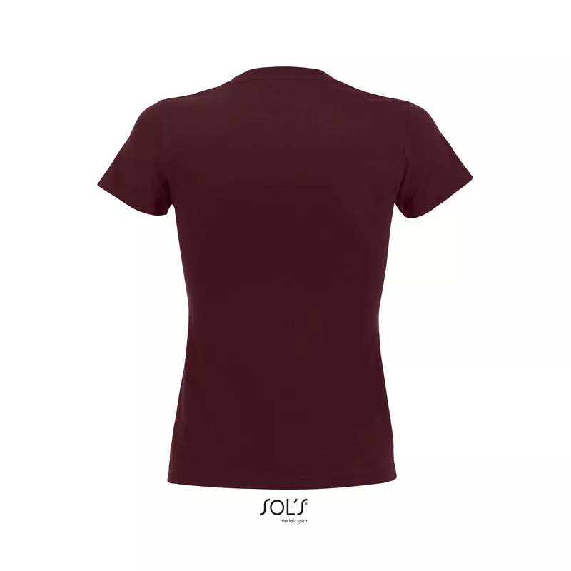 Koszulka damska 190 g/m² Sol's IMPERIAL WOMEN - Burgundy (S11502-BG)