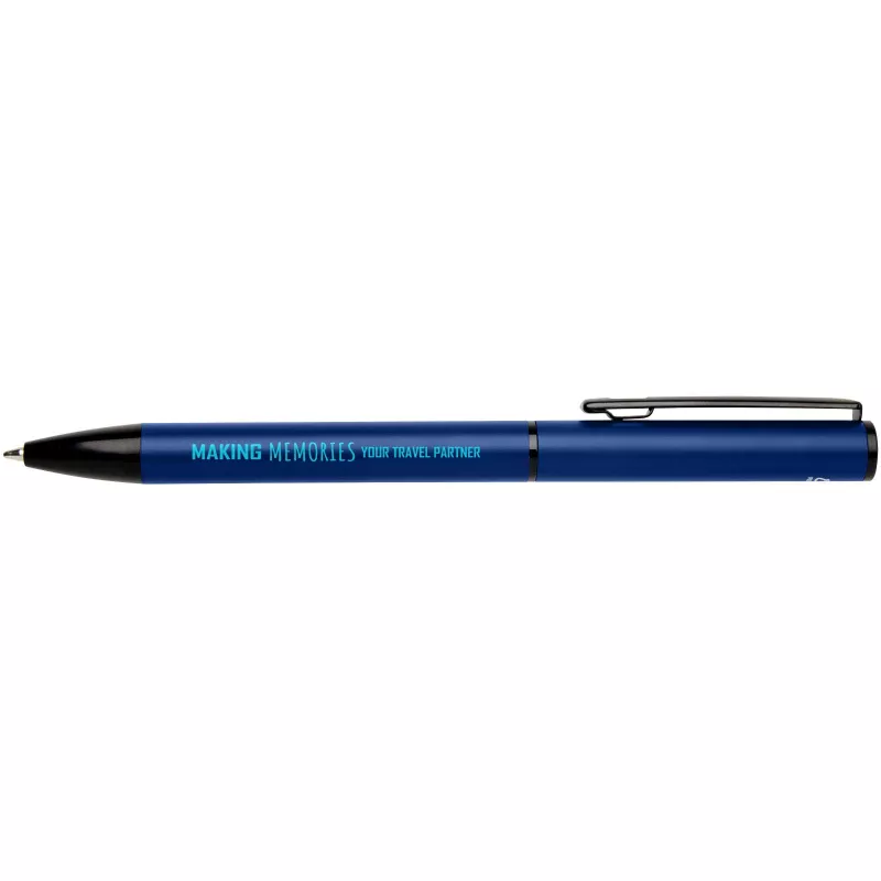 Verton - długopis obrotowy z aluminium z recyklingu, z etui (niebieski wkład) - Ocean Blue2 (10733155)