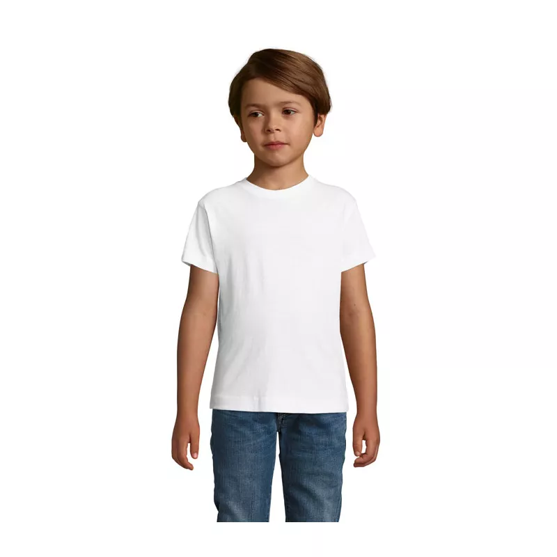 Koszulka dziecięca 150 g/m² Sol's REGENT FIT KIDS - Bialy (S01183-WH)