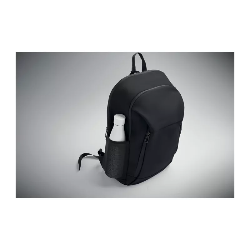 Plecak na laptop 15" z PU z ukrytą komorą KOROVIN - Czarny (MO2684-03)