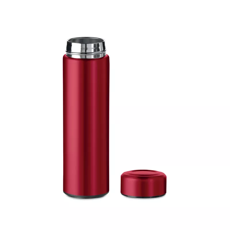 Termos stalowy z zaparzaczem 425 ml PATAGO - Czerwony (MO9810-05)