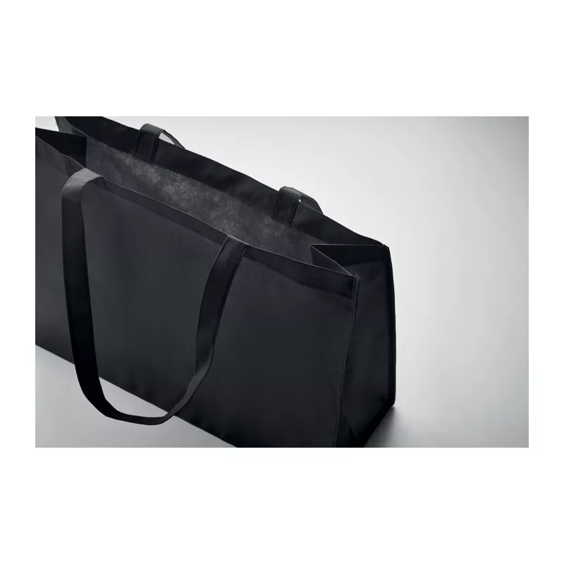 Torba na zakupy z włókniny RPET 80 g/m² KAIMONO - Czarny (MO2193-03)