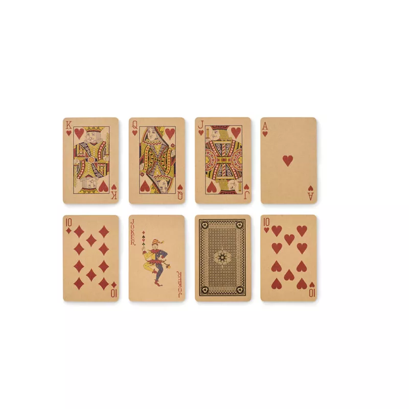 Zestaw domino i karty do gry w pudełku DOMI&CARDS - Drewna (MO2669-40)
