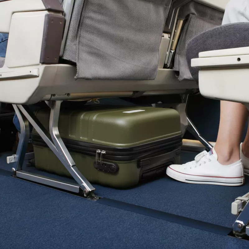 Wózek podróżny pod siedzenie 14 cali (35.6cm) - Oliwkowa zieleń (LT95398-N0043)