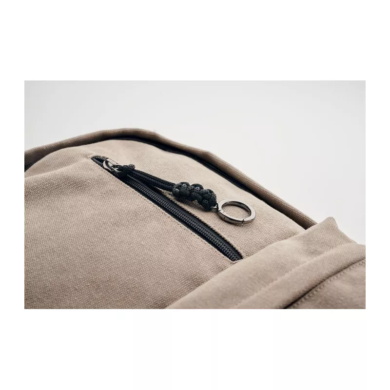Plecak na laptop 15" z recyklingu 450 g/m² LEIRUR - Sznur (MO2391-65)
