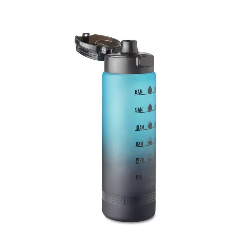 Butelka sportowa z RPET 1000 ml LEVEL - Turkusowy (MO2409-12)
