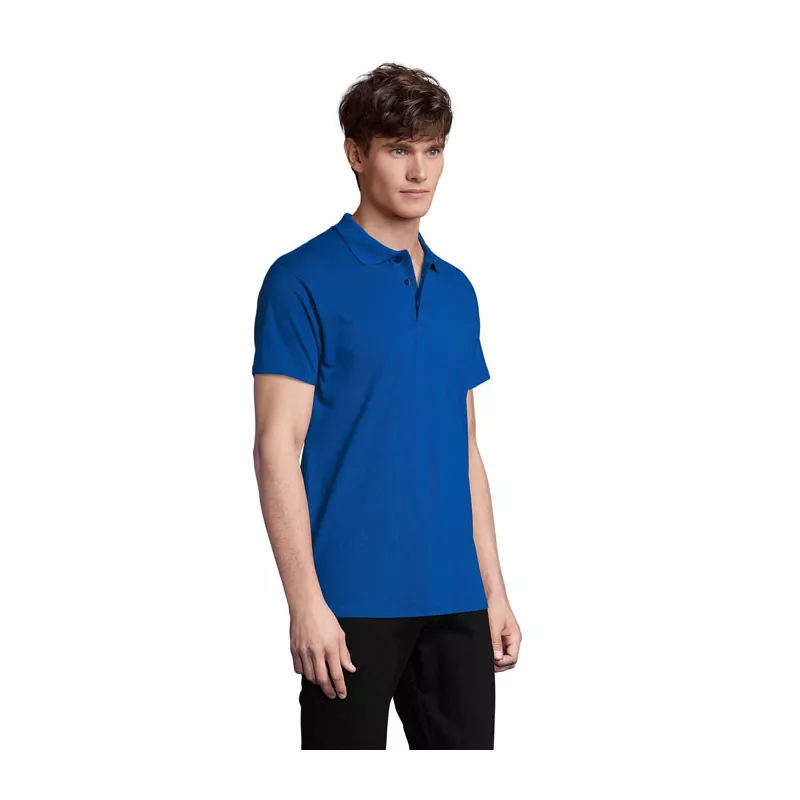 Koszulka polo męska piqué 210 g/m² Sol's SPRING II - Niebieski (S11362-RB)