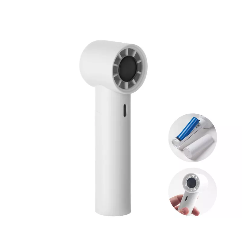 Mini wentylator ręczny z wyświetlaczem 2600 mAh GLACI - Bialy (MO2780-06)