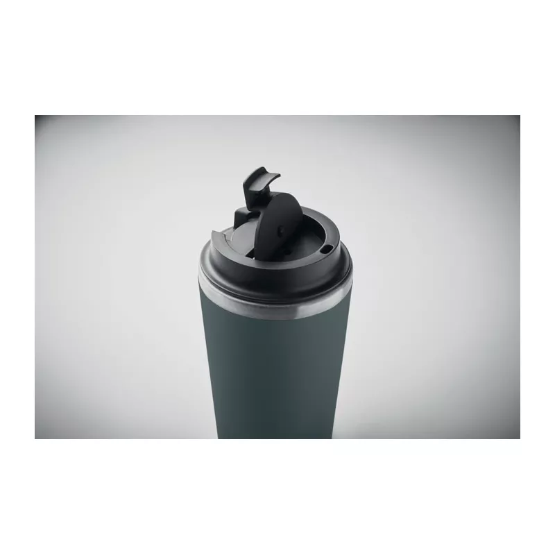 Kubek dwuścienny z powłoką ceramiczną 350 ml BLERM - Petrol (MO2572-20)