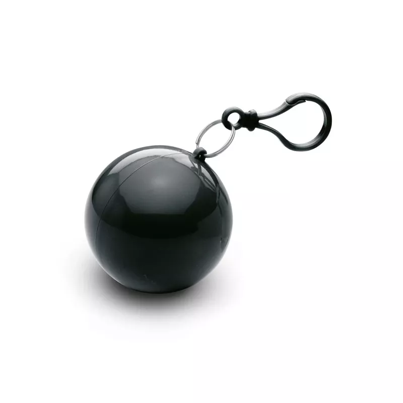 Ponczo przeciwdeszczowe w etui z karabińczykiem NIMBUS - Czarny (MO7421-03)