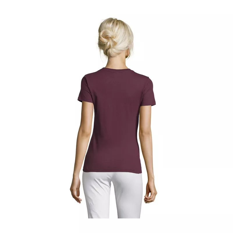 Koszulka damska dopasowana 150 g/m² Sol's REGENT WOMEN - Burgundy (S01825-BG)