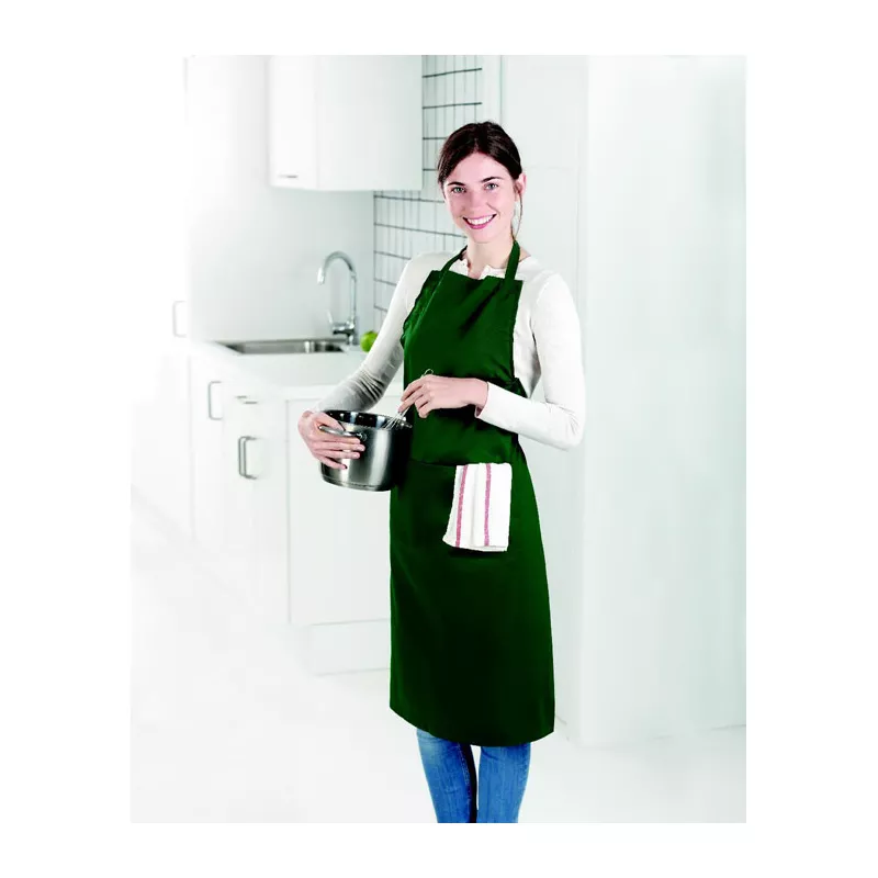 Fartuch kuchenny 190 g/m² FITTED KITAB GRANADA - Zielony (MO8441-09)