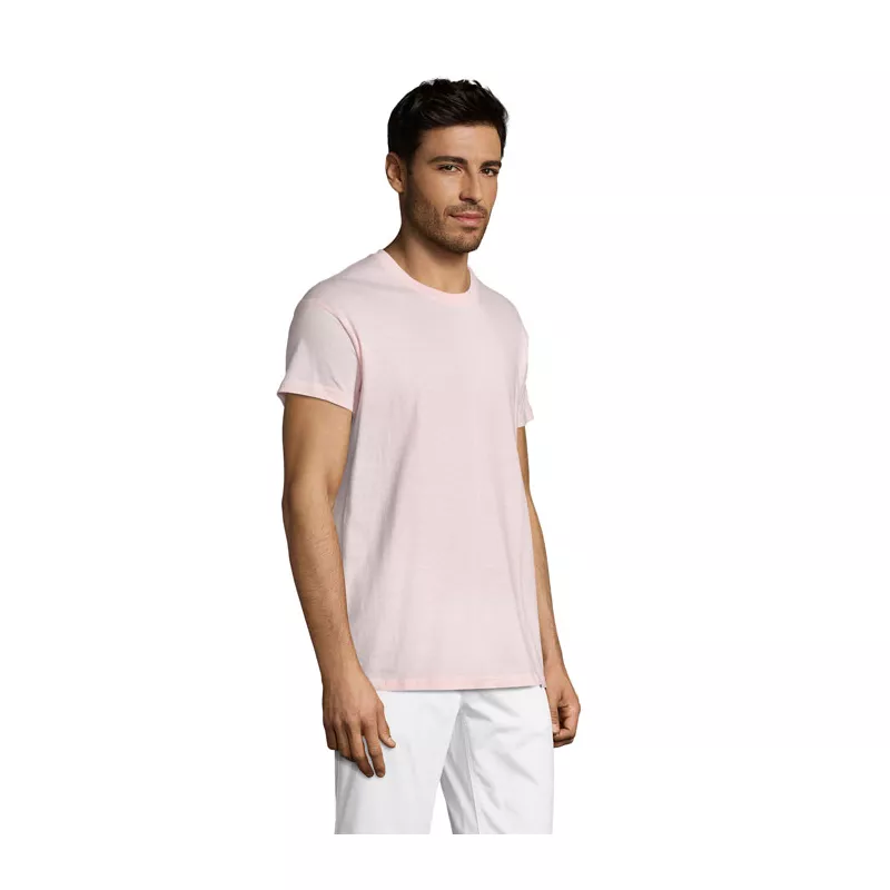 Koszulka unisex bawełniana 150 g/m² Sol's REGENT - Medium Pink (S11380-MP)