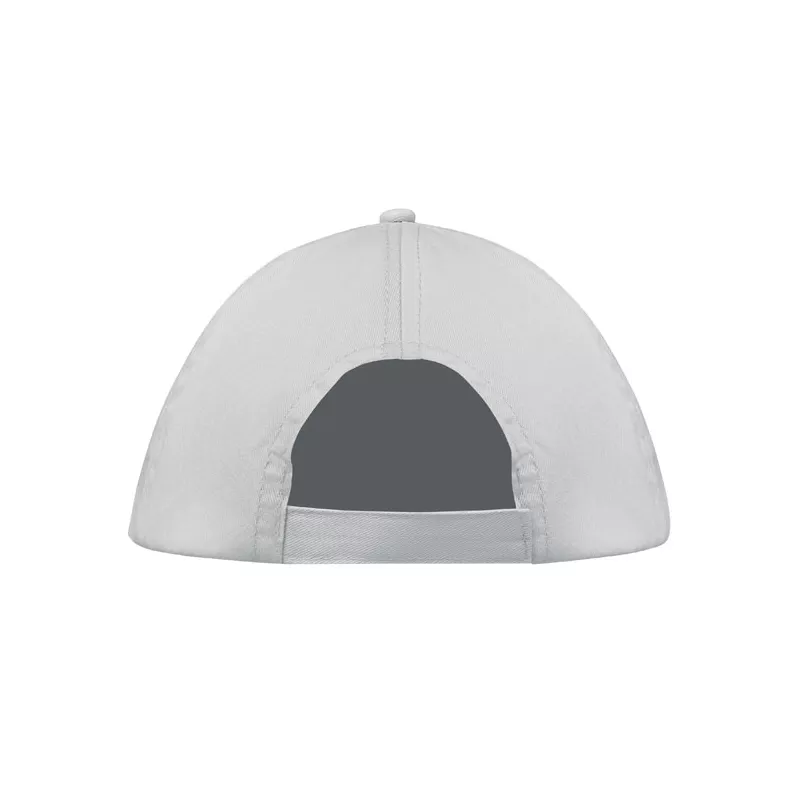 Czapka z daszkiem 5-panelowa z bawełny 160 g/m² BUZZ - Bialy (MO1447-06)