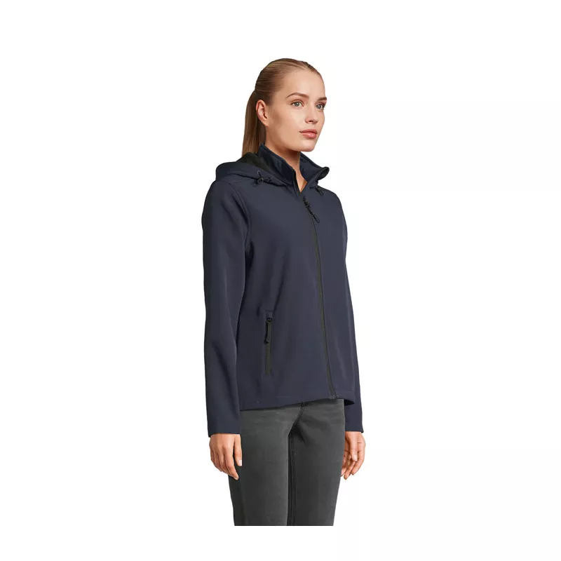 Softshell damski z kapturem Sol's RACE HOODED WOMEN - French Navy (S04448-FN)