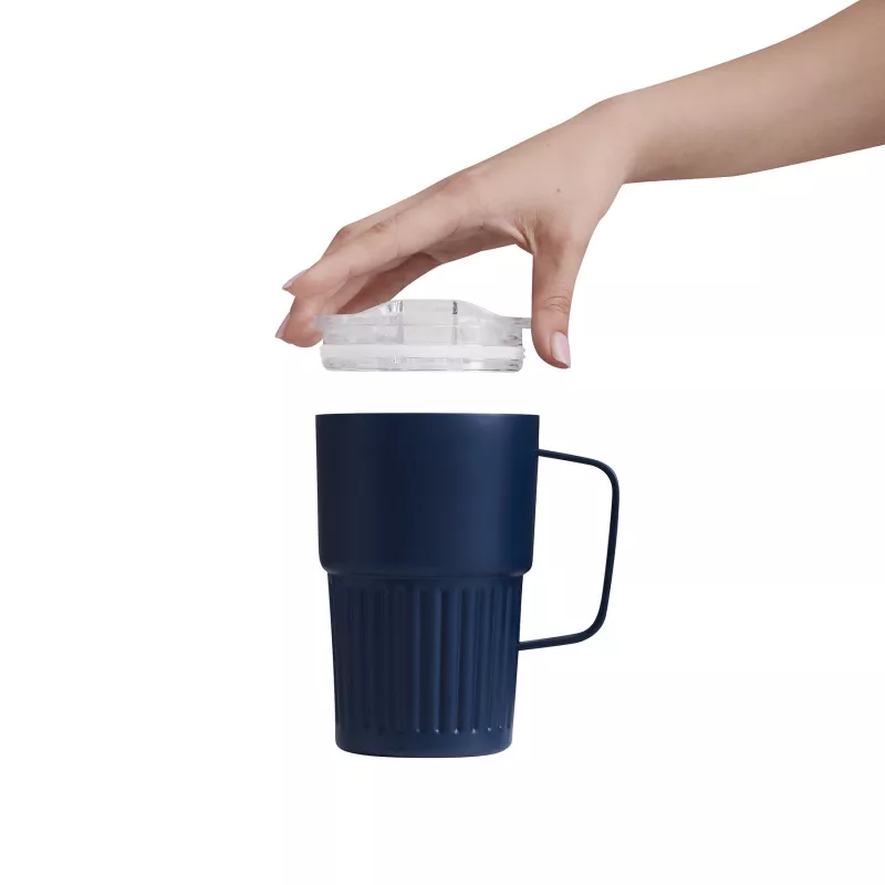 Próżniowy kubek 450 ml WAVE HOLD - granatowy (56-0304711)