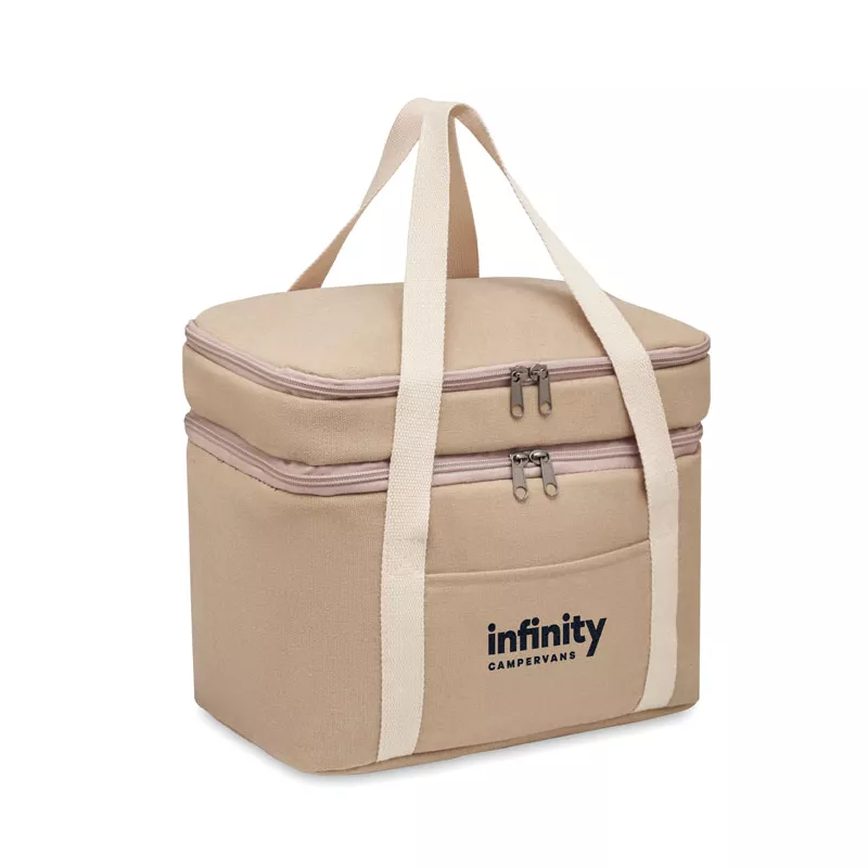 Torba termiczna z 2 przegrodami 320 g/m² KECIL TOP - Bezowy (MO6868-13)
