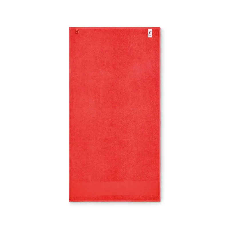 Ręcznik do rąk bawełniany 380 g/m² 50x100 cm ISLAND 50 - Czerwony (MO2765-05)