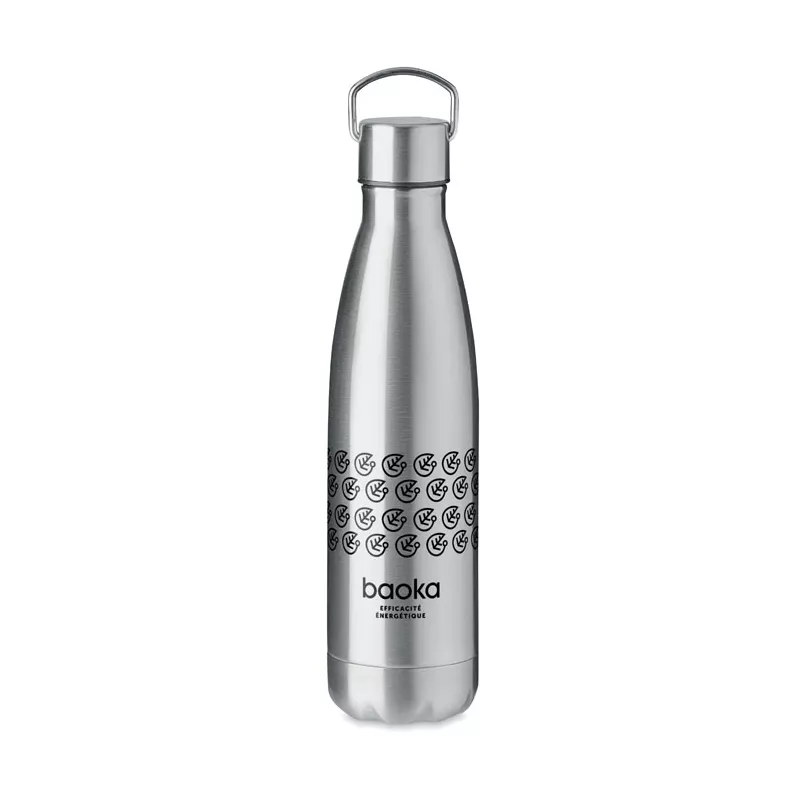 Butelka termiczna stalowa z uchwytem 500 ml ARCTIC - Srebrny Mat (MO6896-16)