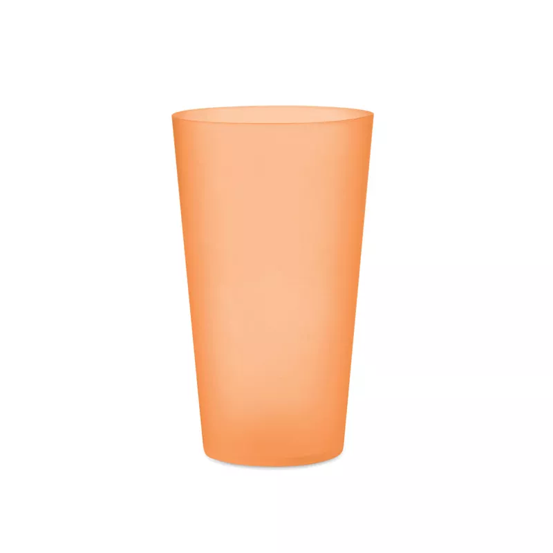 Kubek eventowy wielorazowy z PP 500 ml FESTA LARGE - Przezroczysty Pomaranczowy (MO9907-29)