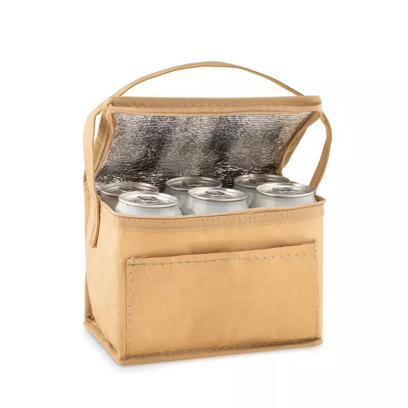 Torba chłodząca z papieru na 6 puszek 3 l PAPERCOOL - Bezowy (MO9881-13)
