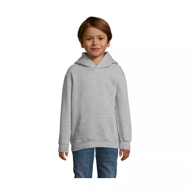 Bluza dziecięca z kapturem 280 g/m² Sol's SLAM KIDS - Szary Melanż (S13255-GM)