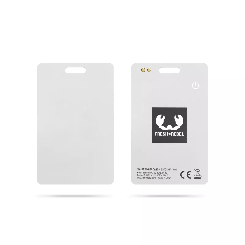 Fresh 'n Rebel Card Finder z zawieszką bagażową do Apple i Google - jasnoszary (LT49203-N0062)
