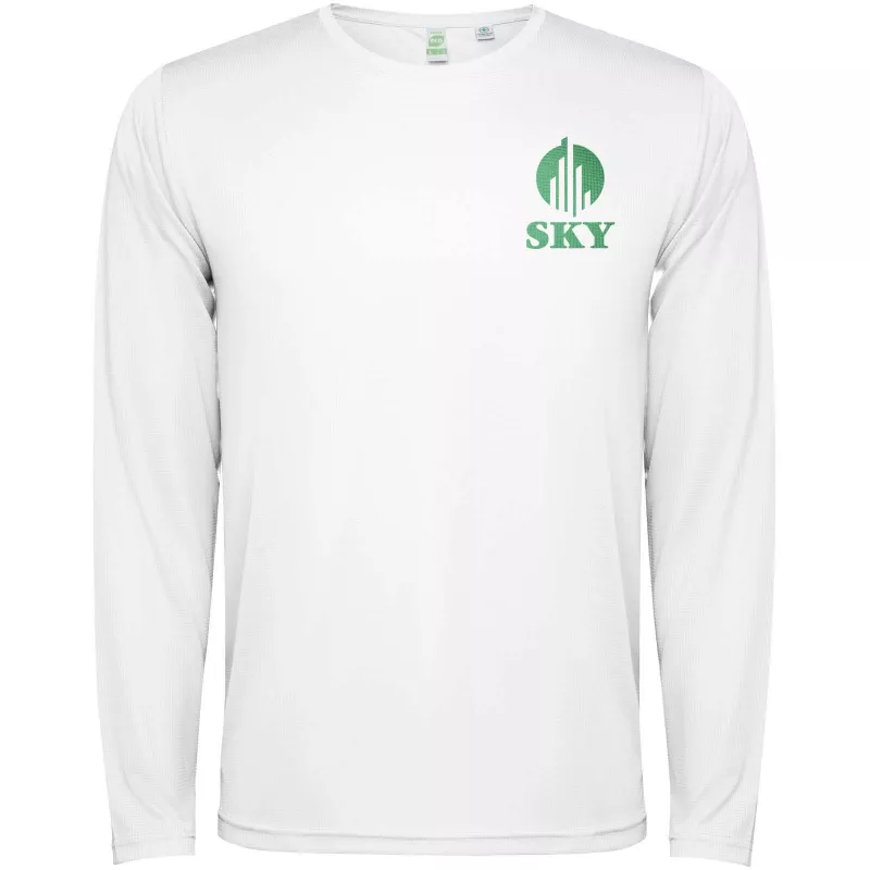 Estoril long sleeve kids t-shirt - Biały (K0432-WHITE)
