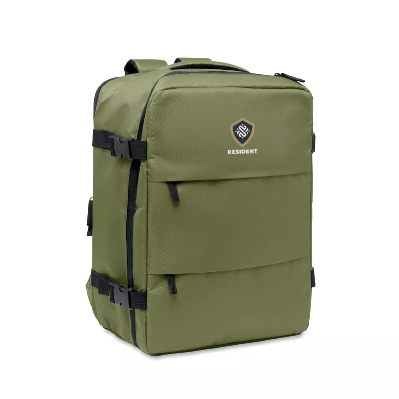 Plecak kabinowy rozciągliwy 15" RPET 20 l ASPEN - Zieleń Wojskowa (MO3195-49)