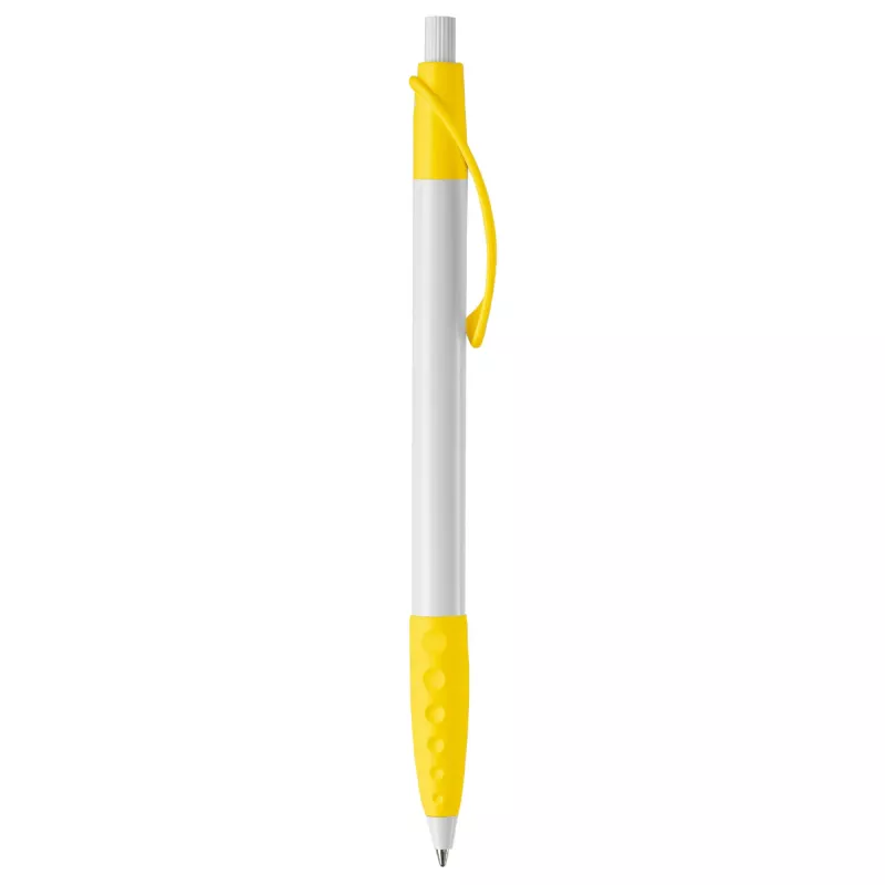 Długopis plastikowy (ABS) Cosmo - biało / żółty (LT87622-N0141)