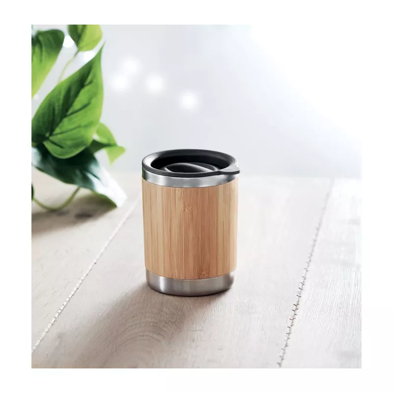 Kubek termiczny w bambusowej obudowie 250 ml LOKKA - Drewna (MO9937-40)