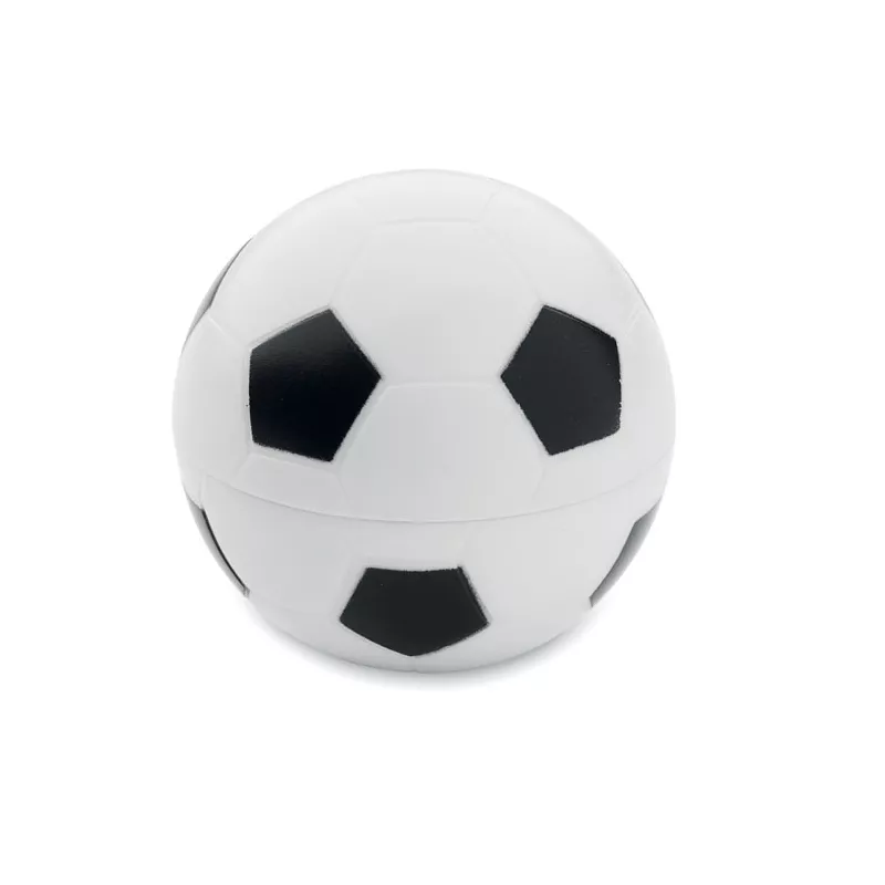 Balsam do ust SPF10 w kształcie piłki nożnej BALL - Bialy/Czarny (MO2213-33)