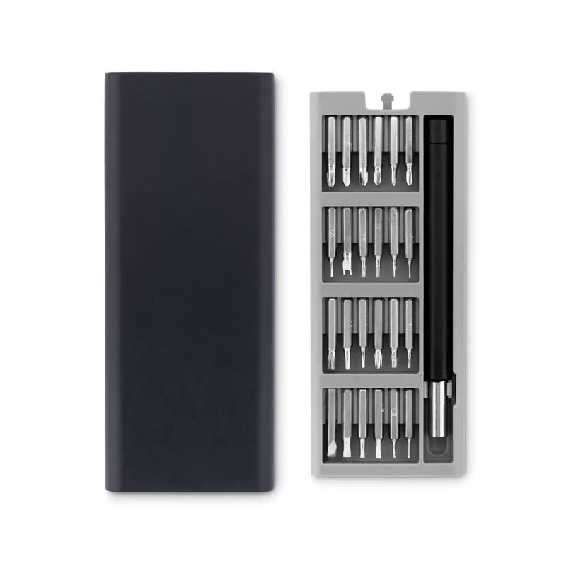 Zestaw 24 śrubokrętów precyzyjnych TOOLBOX - Czarny (MO9568-03)