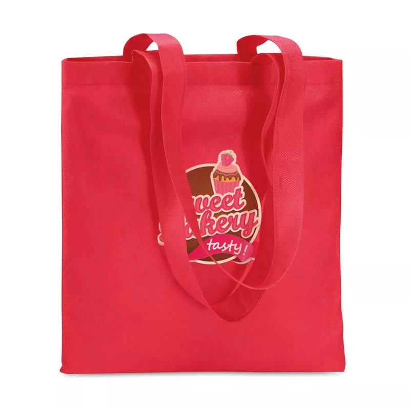 Torba na zakupy z włókniny 40x40 cm 80 g/m² TOTECOLOR - Czerwony (IT3787-05)