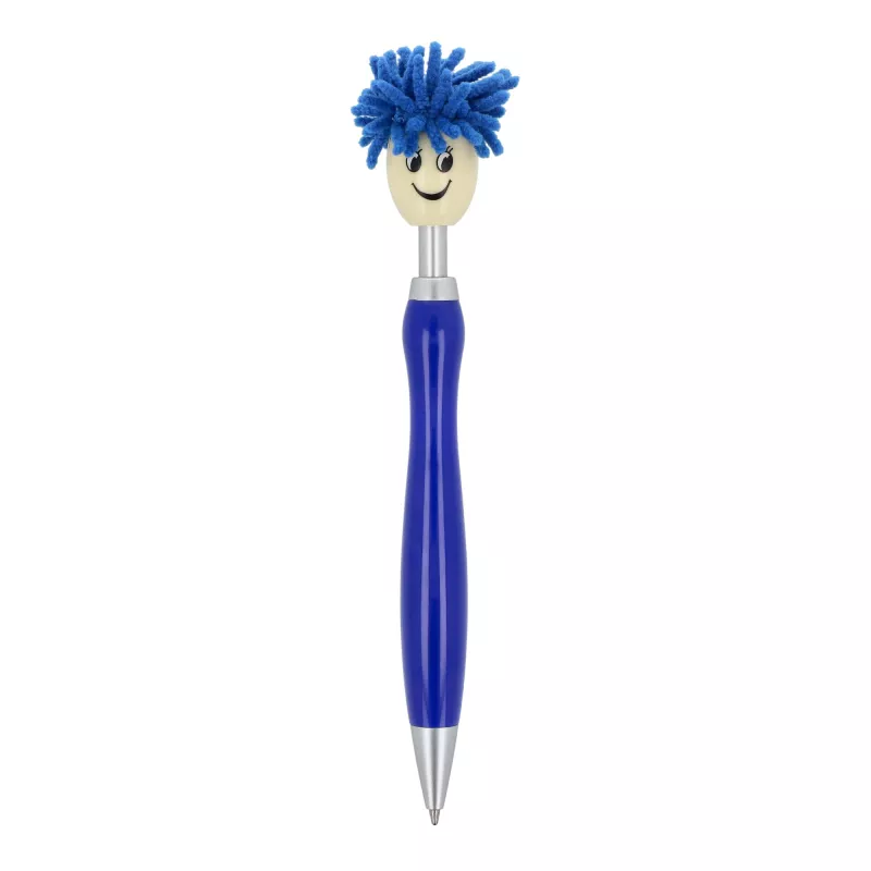 Długopis z włosami z obrotową kulką - niebieski (LT87899-N0011)