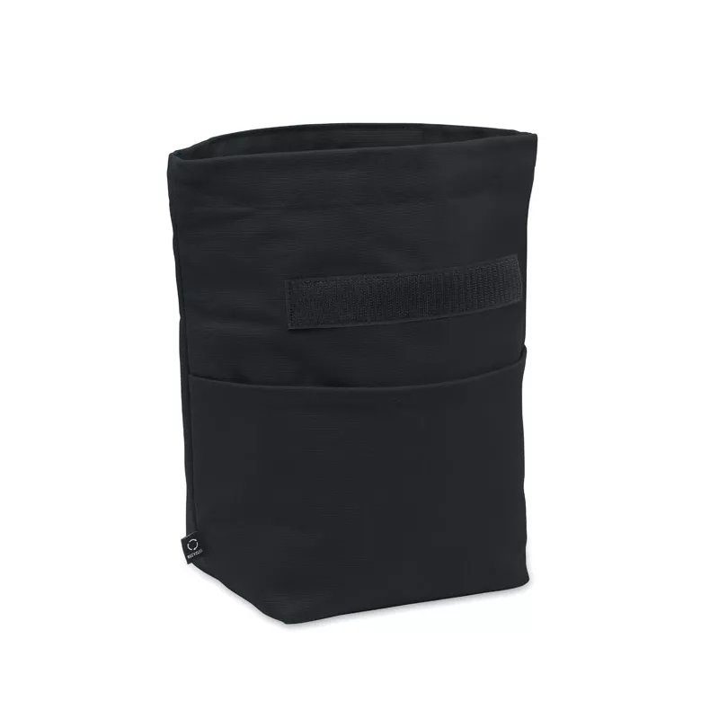 Torba termiczna na lunch z recyklingu RECOBA COLOUR - Czarny (MO2551-03)