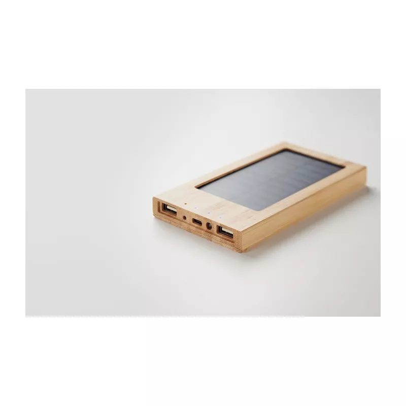 Powerbank solarny 4000 mAh ARENA SOLAR - Drewna (MO6509-40)