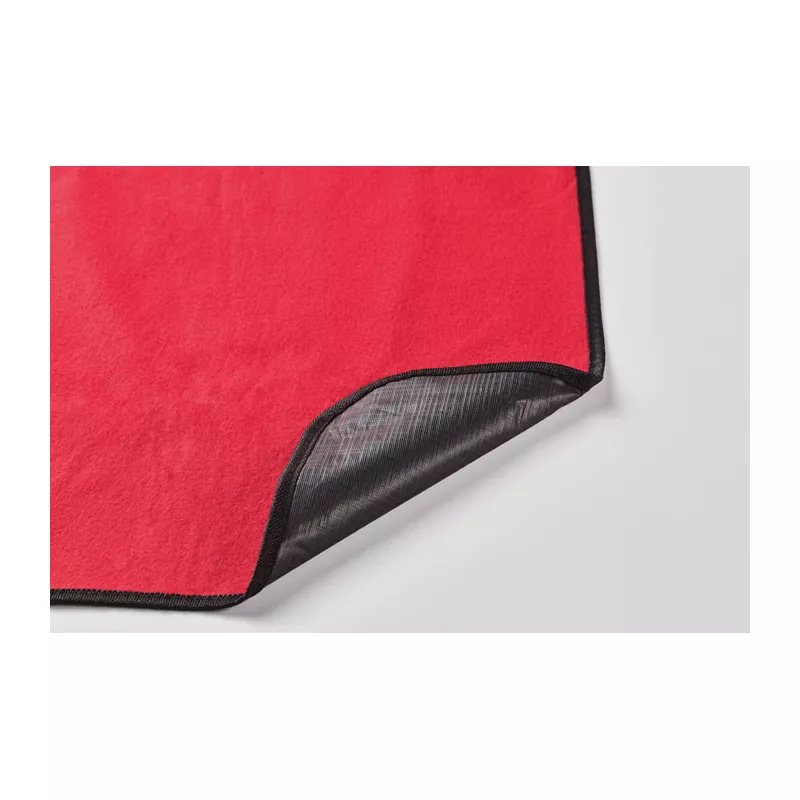 Koc piknikowy polarowy RPET 200x200 cm 150 g/m² COSTA - Czerwony (MO2978-05)