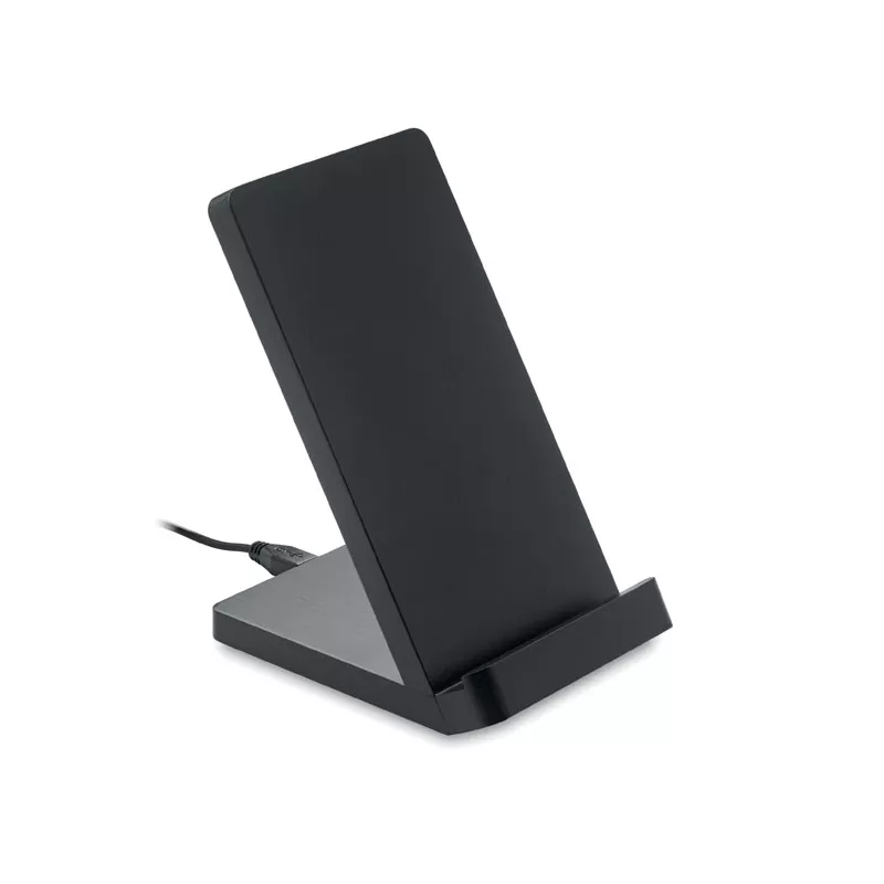 Ładowarka ze stojakiem 15W WIRESTAND - Czarny (MO9692-03)