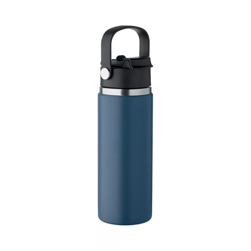 Butelka termiczna ze słomką 500 ml SUMA GRIP - Francuski Granat (MO2775-85)