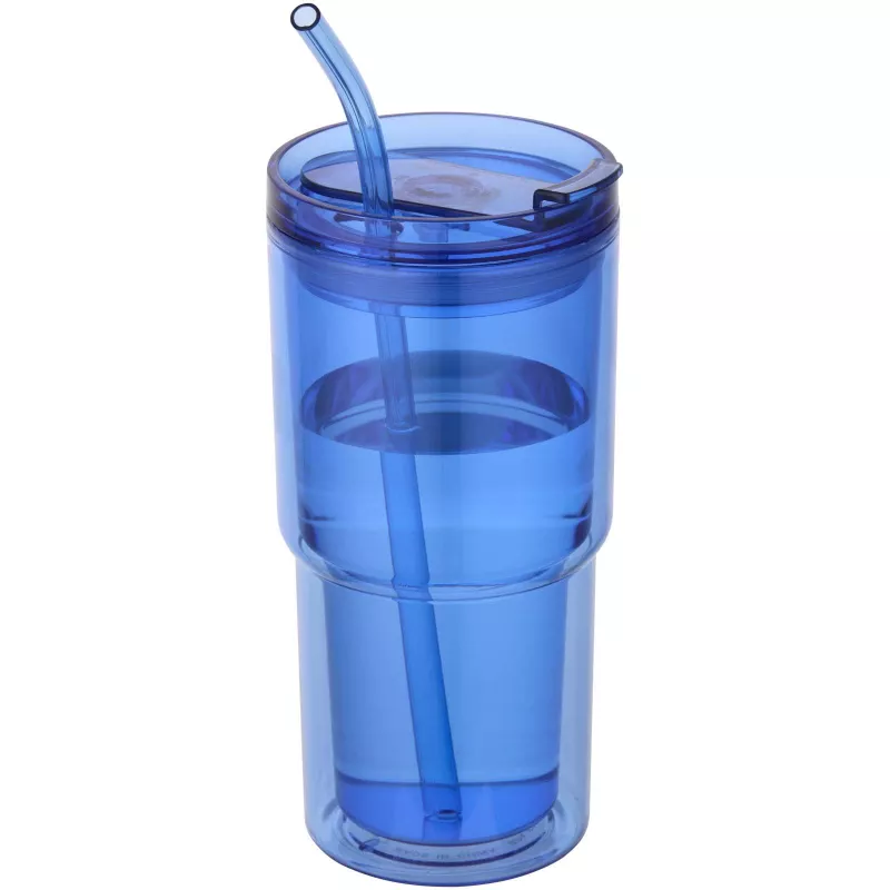 Kubek plastikowy Archer o pojemności 480 ml z podwójnymi ściankami - Błękit królewski (10096753)