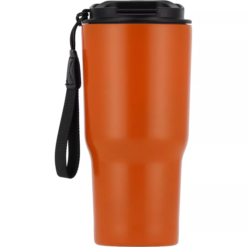 Kubek termiczny 550 ml ze stali z recyklingu DANA - pomarańczowy (8523910)