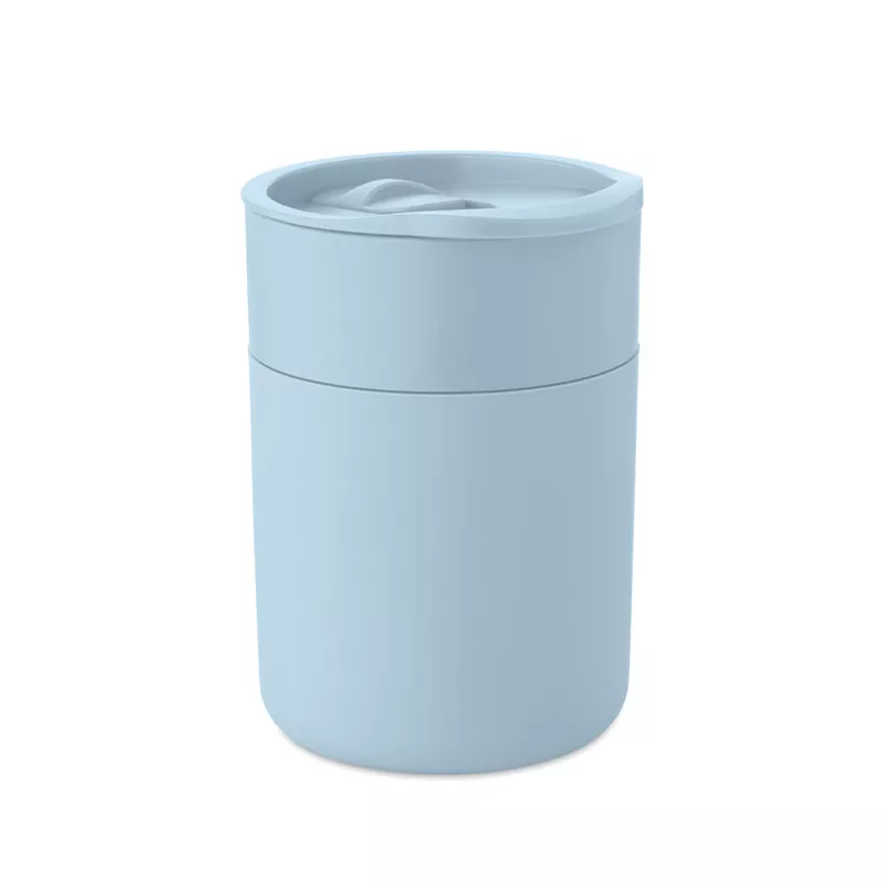Kubek z PP z silikonową osłoną 330 ml GOBLET - Baby Blue (MO2773-66)
