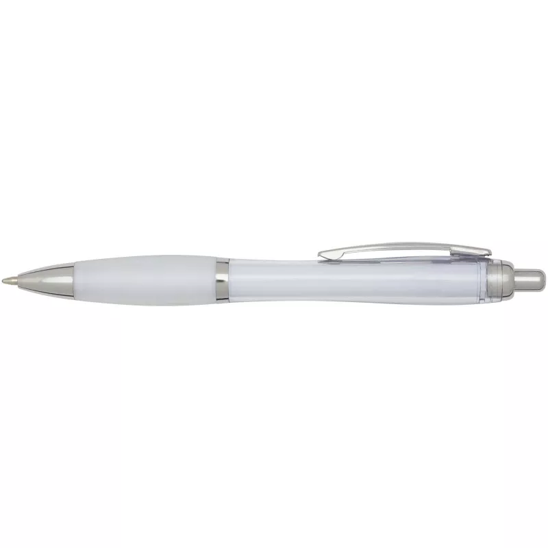 Nash długopis kulkowy z tworzyw sztucznych pochodzących z recyklingu z certyfikatem RCS, z kolorowym korpusem i uchwytem (cza - Przezroczysty (10645401)