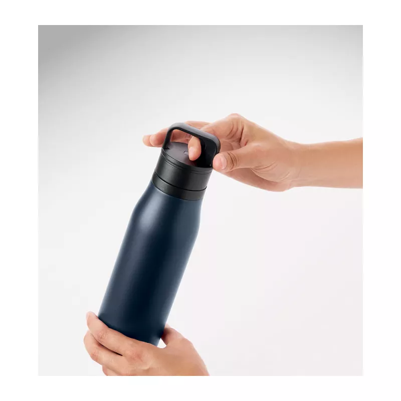 Butelka termiczna ze stali z recyklingu 500 ml EMPIRE - Francuski Granat (MO3176-85)