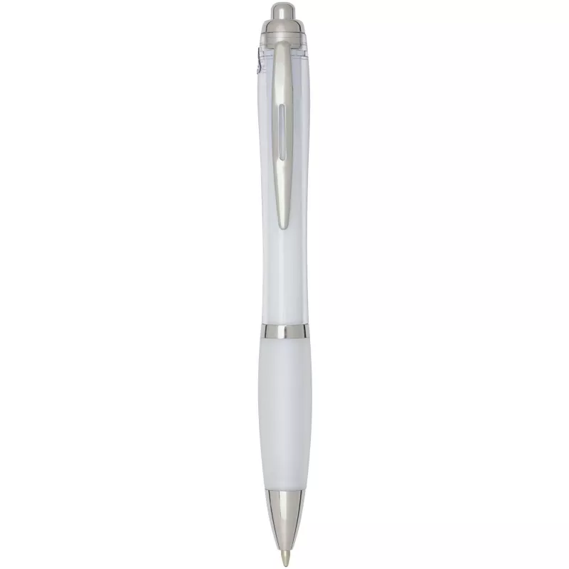 Nash długopis kulkowy z tworzyw sztucznych pochodzących z recyklingu z certyfikatem RCS, z kolorowym korpusem i uchwytem (cza - Przezroczysty (10645401)