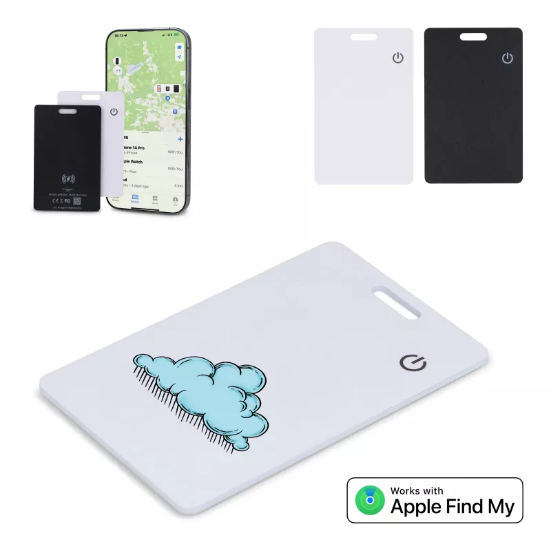 Xoopar ICE-Card Ultra-cienka karta śledząca z możliwością ładowania - czarny (LT41801-N0002)